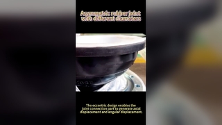 Accouplement en caoutchouc flexible réducteur excentrique