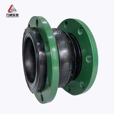 Démolisseur de vibration par type de connexion de flange de joint d'expansion en caoutchouc à sphère unique