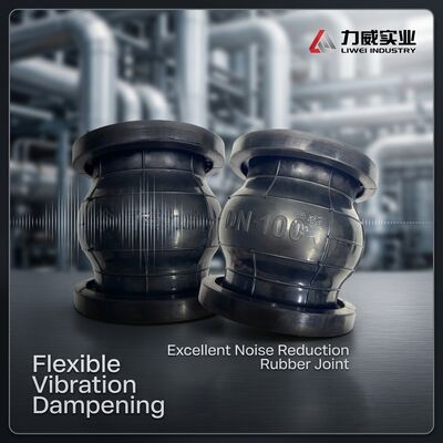 Industrie manufacturière Joint en caoutchouc flexible à sphère unique avec bonne réduction du bruit DN25-DN4000