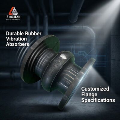 NR, NBR, EPDM, CR Joints en caoutchouc à sphère unique avec bride en acier au carbone