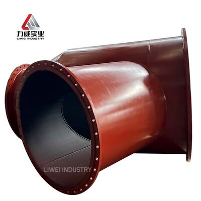 Pipe revêtue de caoutchouc résistant à la corrosion Neoprène naturel EPDM revêtement en nitrile anti-âge pour les pipelines de mines chimiques