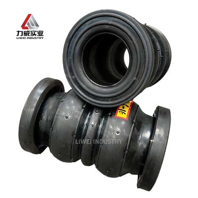 EPDM vulcanisé anti-éclatement NBR à double sphère en caoutchouc, joint d'expansion renforcé par gaz, compensation thermique étroite